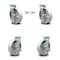 Service Caster 8 Inch Semi Steel Caster Set with Roller Bearings 2 Swivel Lock 2 Brake SCC SCC-30CS820-SSR-BSL-2-TLB-2 - alternate 1